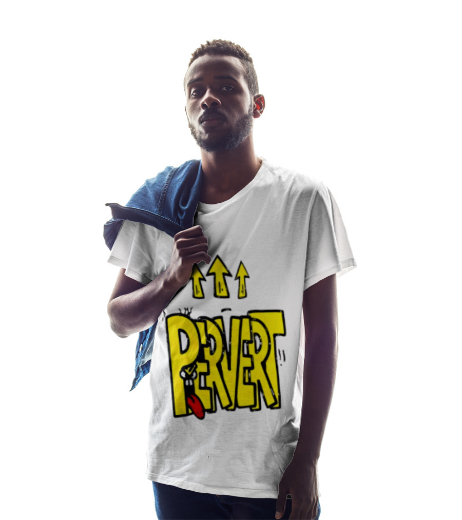 Pervert Urban Edgy Graffiti Arrows Tongue Streetwear T-Shirt