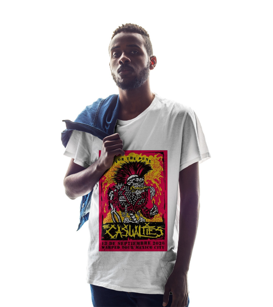 The Casualties Warped Tour Mexico City For The Punx 13 De Septiembre 2026 T-Shirt