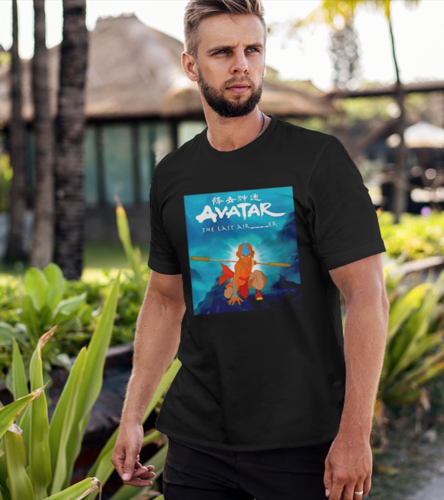 Avatar The Last Airbender Aang Nickelodeon Japanese T-Shirt