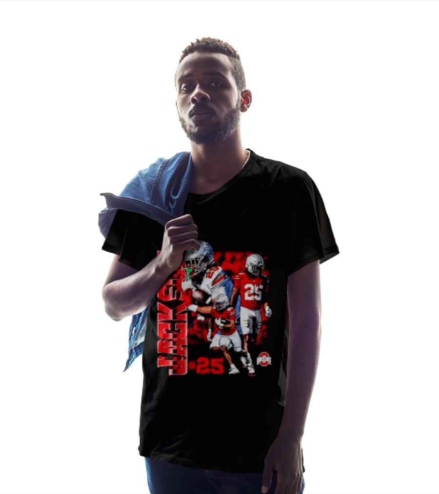 Bo Jackson 25 Ohio State Buckeyes NCAA Player Football T-Shirt