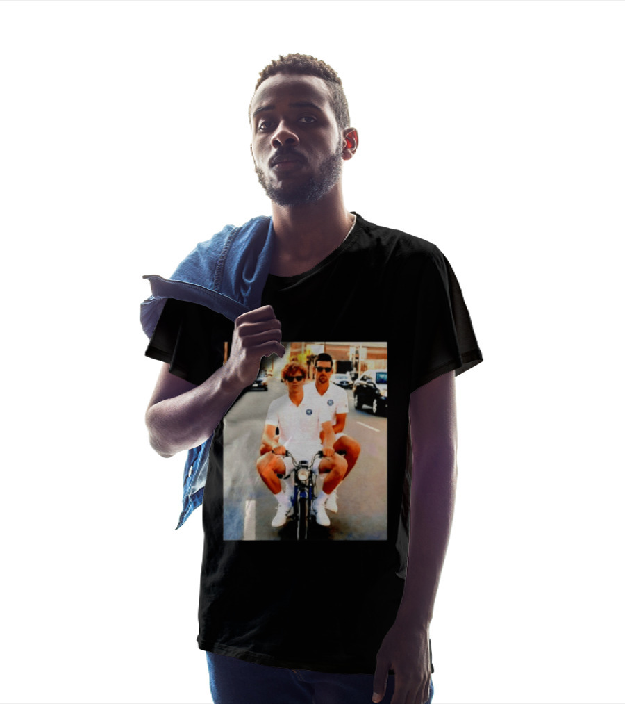 Jannik Sinner Novak Djokovic 2026 Motorcycle Ride Tennis Stars T-Shirt