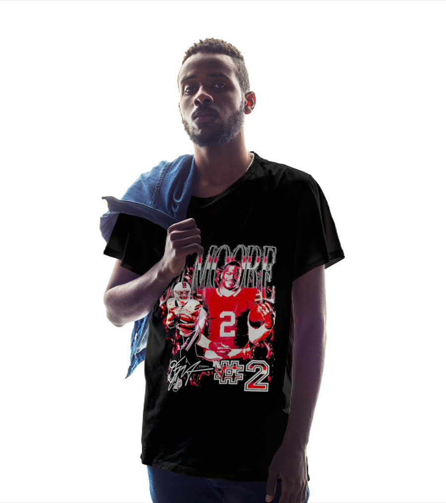 D. J. Moore #2 Buffalo Bills Football Player T-Shirt