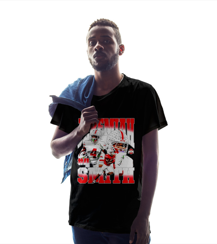 Jeremiah Smith Ohio State Buckeyes 4 NCAA Football Player T-Shirt