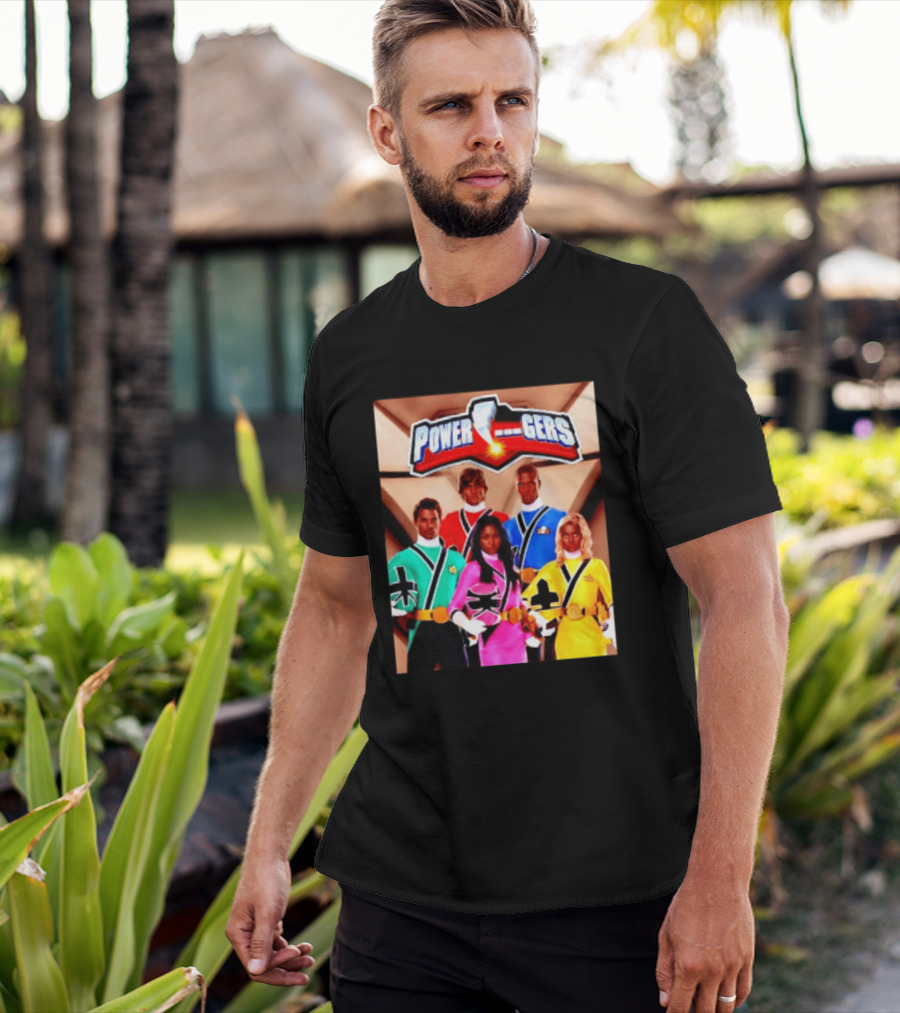 Power Rangers SPD Team Uniforms Super Sentai Action Figures T-Shirt
