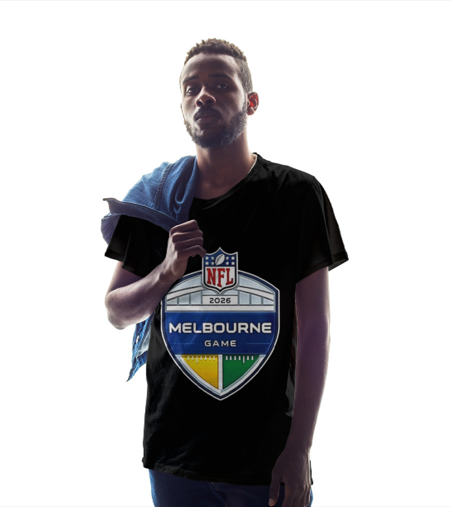 San Francisco 49ers NFL 2026 Melbourne Game Two Sided T-Shirt