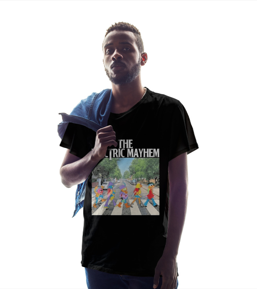 The Electric Mayhem Muppets Abbey Road Crossing Iconic Scene T-Shirt