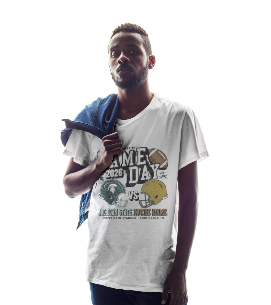 September 19 2026 Gameday Michigan State Vs Notre Dame Football South Bend T-Shirt