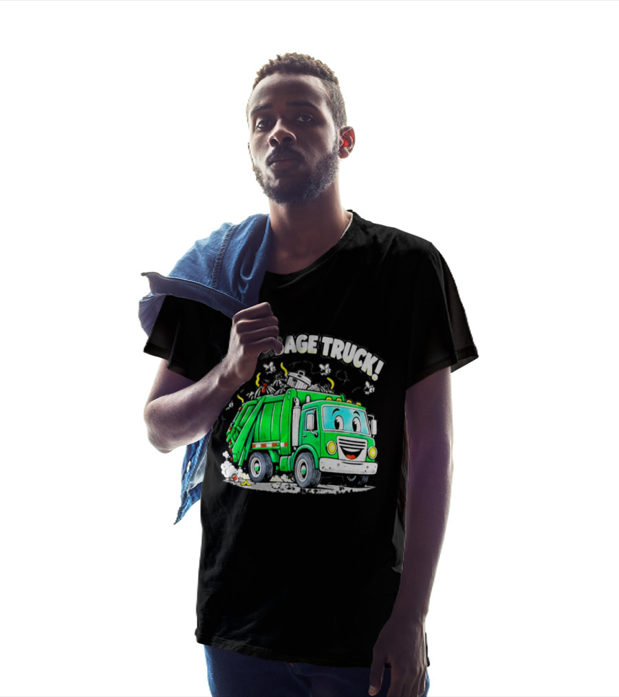 A Garbage Truck Cartoon Animation Fun T-Shirt