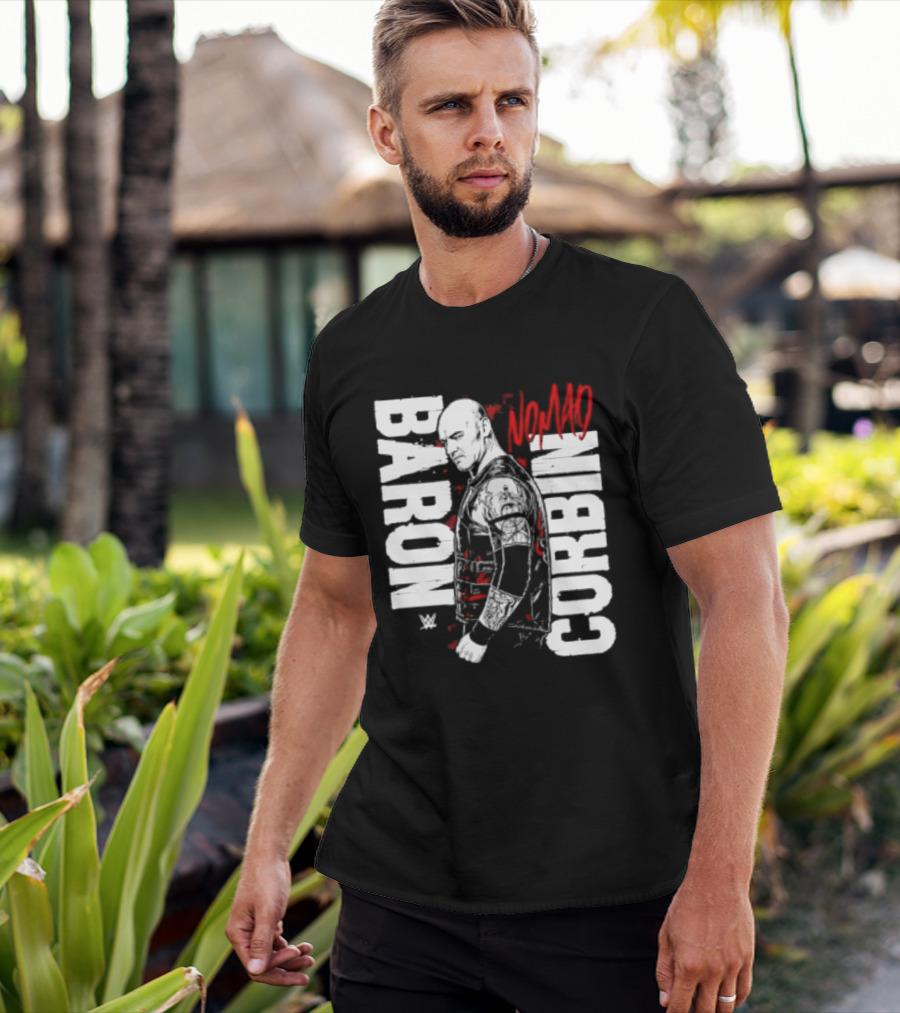 Baron Corbin WWE Nomad Vertical Name Wrestling Superstar T-Shirt