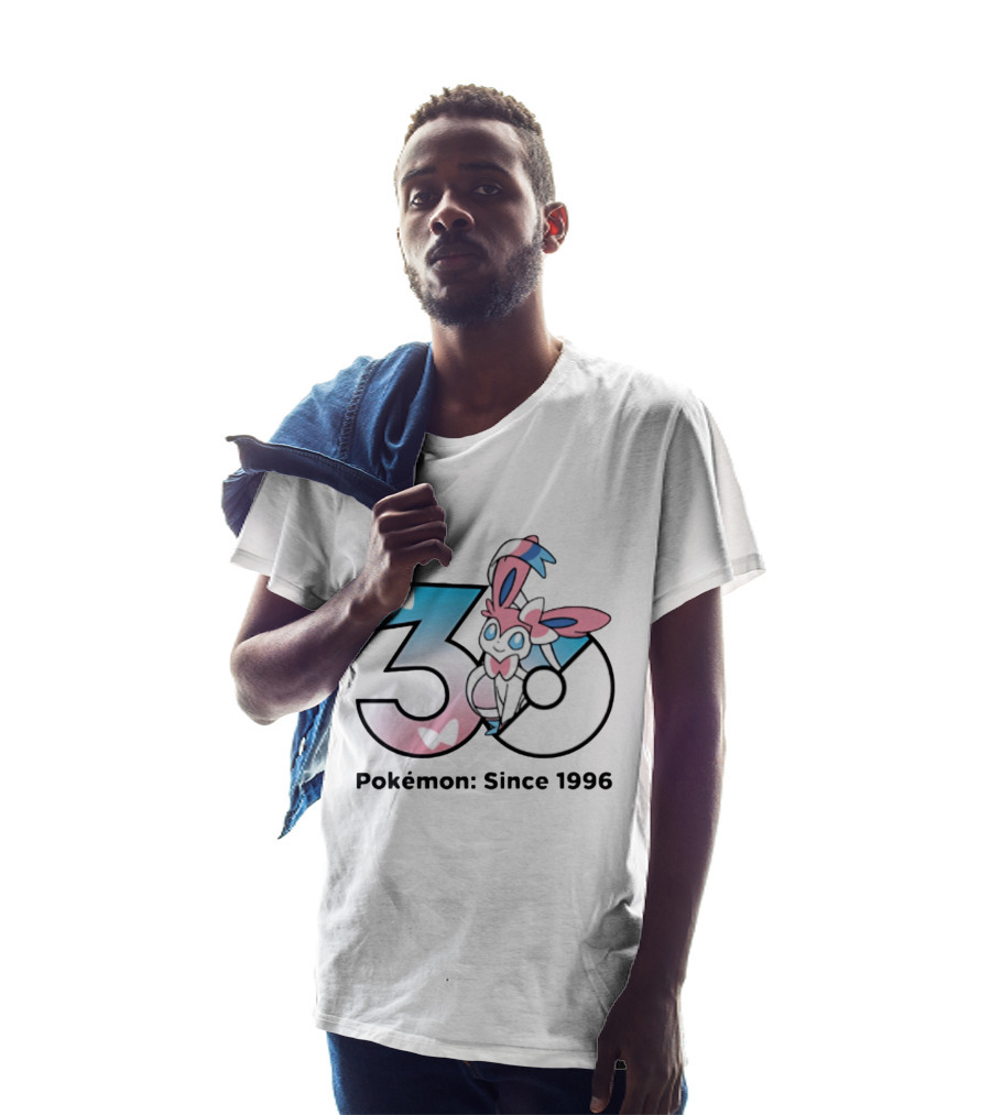 Sylveon Pokémon 30 Years Anniversary Since 1996 Celebration T-Shirt