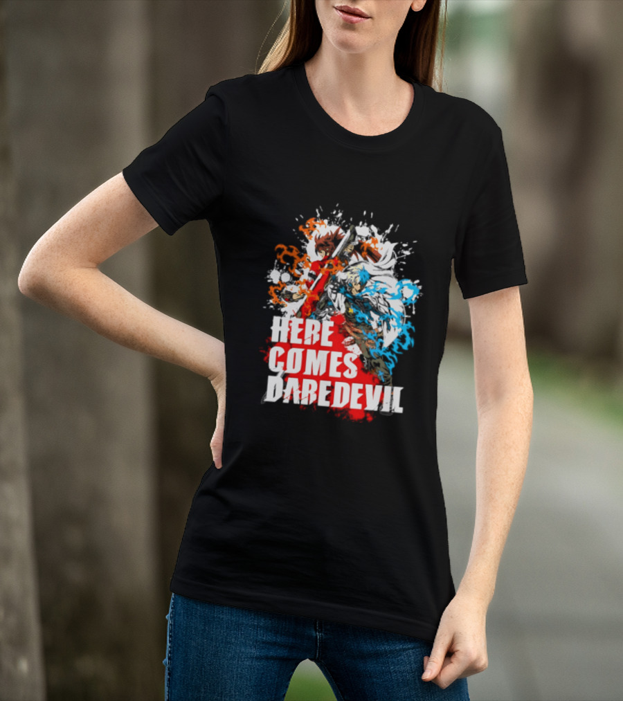 Here Comes Daredevil Guilty Sol Badguy Vibrant Splash T-Shirt
