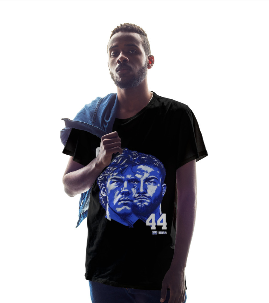 Jaxson Dart Cam Skattebo 6 44 New York Giants Face Morph Sports Fan T-Shirt