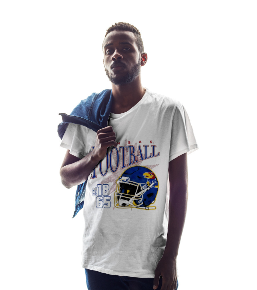 Kansas Jayhawks Football Est 1865 Helmet T-Shirt