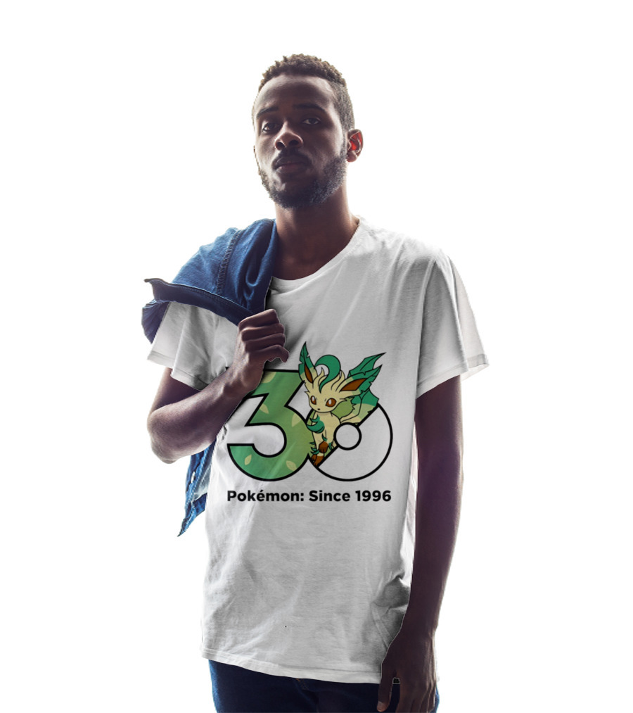 Leafeon Pokemon 30th Anniversary Since 1996 T-Shirt