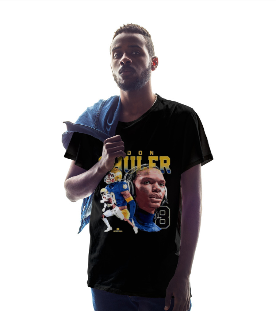 Adon Shuler 8 Notre Dame NCAA Football Player T-Shirt
