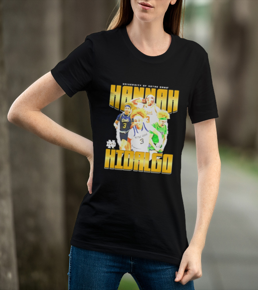 University Of Notre Dame Hannah Hidalgo Ncaa Women's Basketball T-Shirt