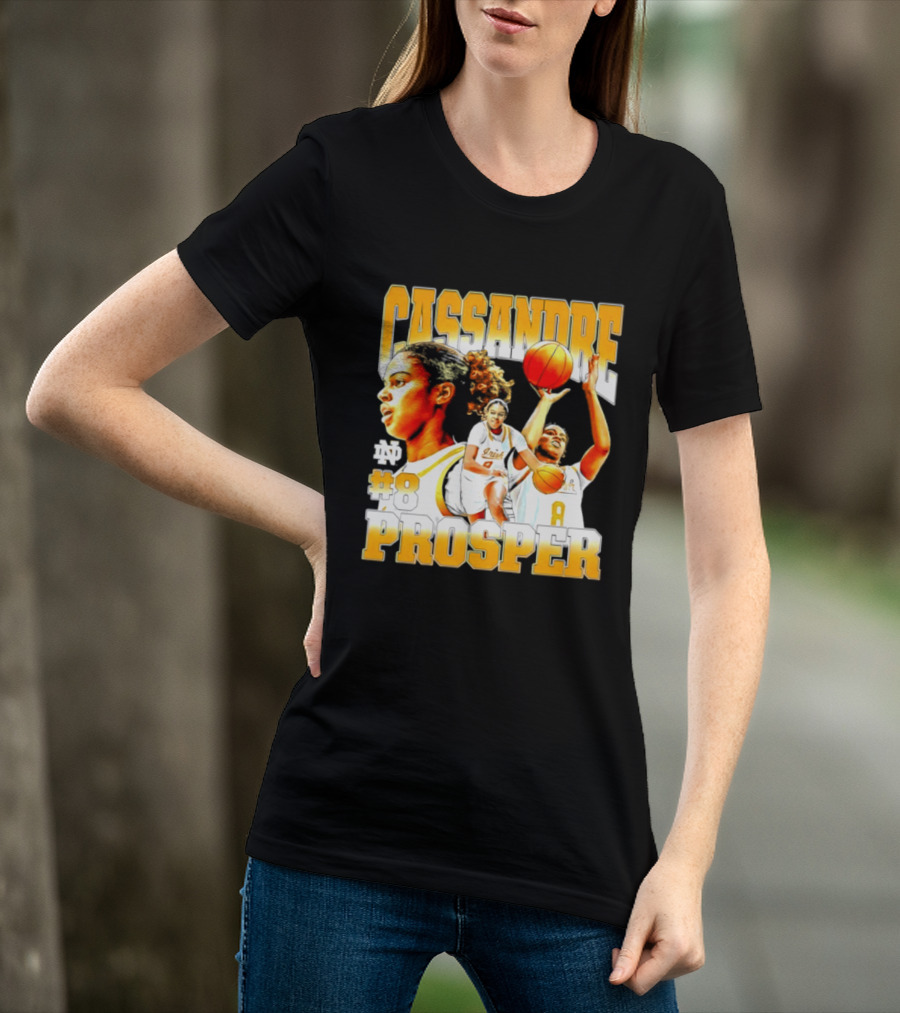 Cassandre Prosper 0 Notre Dame Women's Basketball 8 NCAA Player T-Shirt