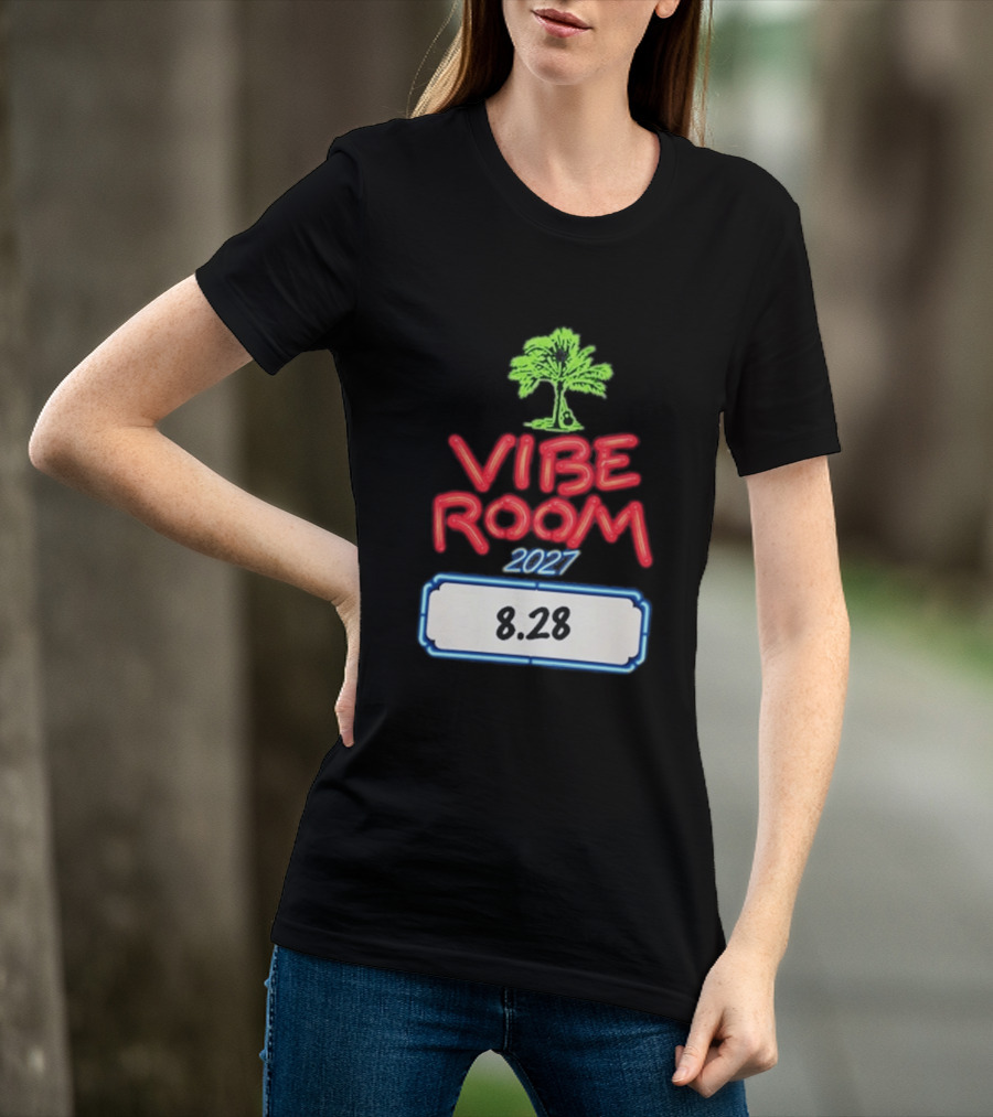 Kenny Chesney Vibe Room 8 28 2027 Tour Date Palm Tree T-Shirt