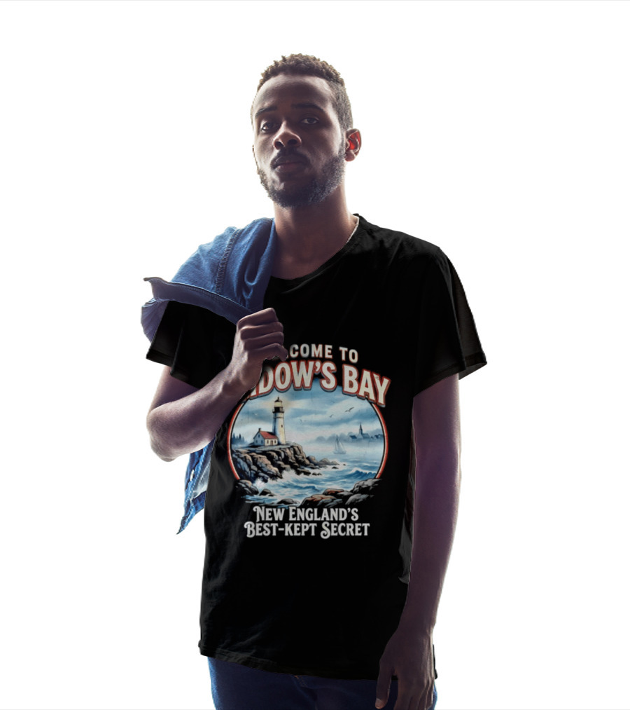 Welcome To Widow's Bay New England's Best Kept Secret Lighthouse Coastal Scene T-Shirt