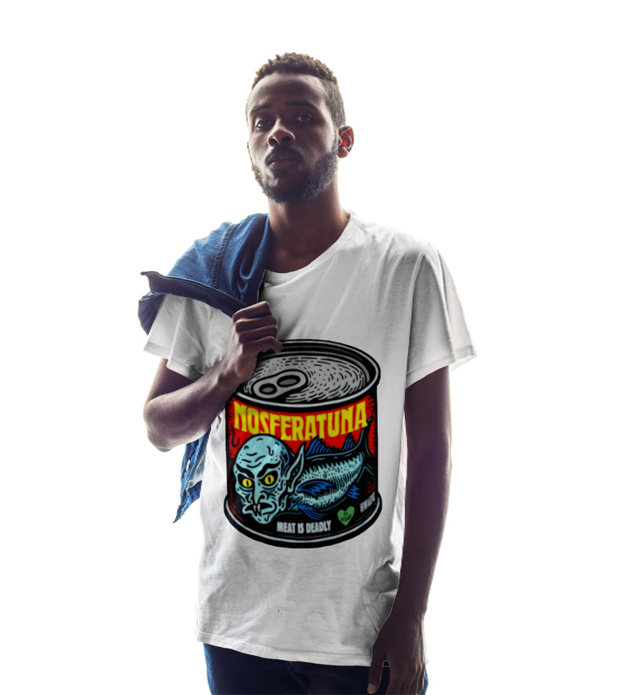Nosferatuna Meat Is Deadly Go Vegan Nosferatu Can T-Shirt