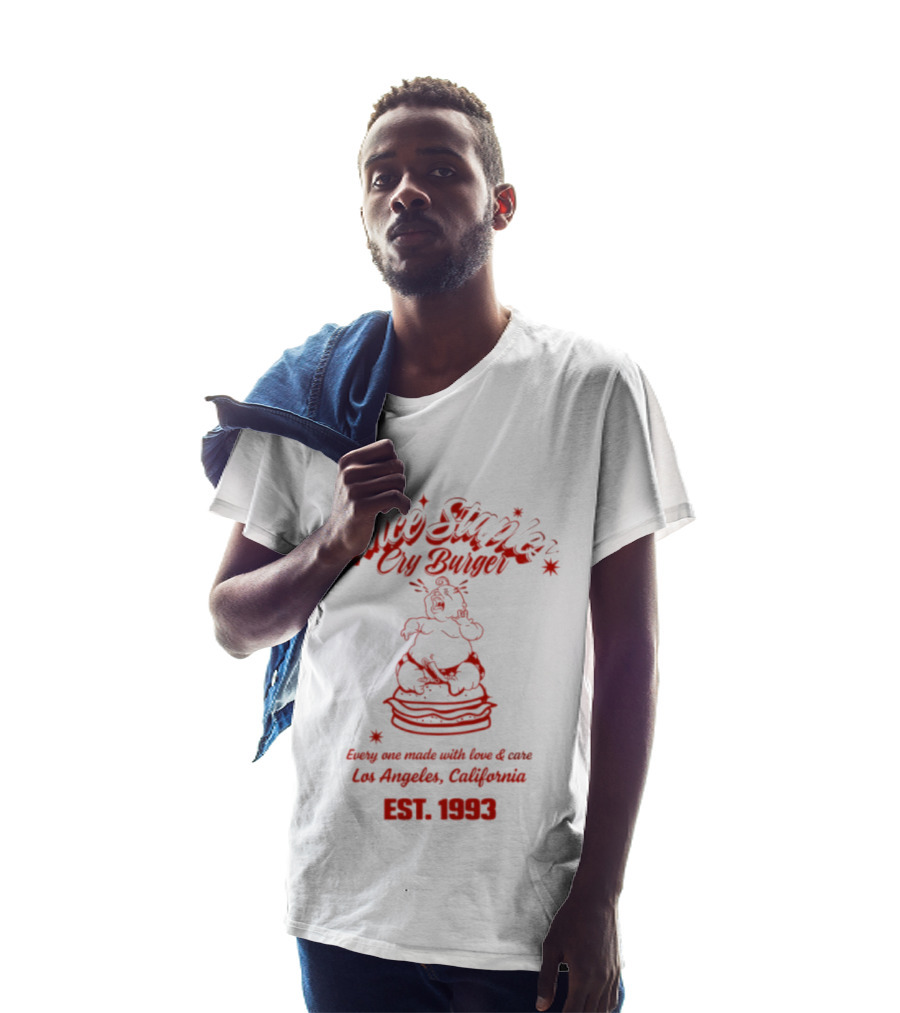 Vince Staples Cry Burger Every One Made With Love And Care Los Angeles California Est 1993 T-Shirt