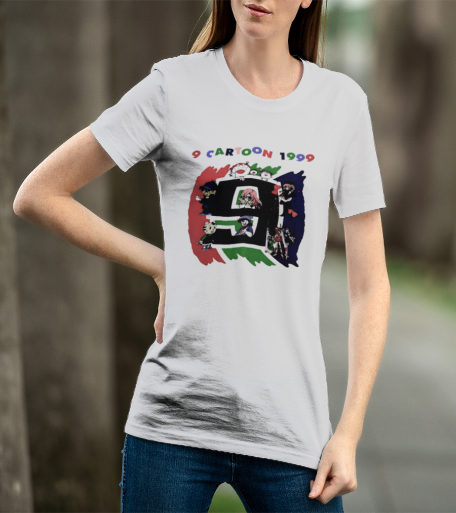 9 Cartoon 1999 Anime Characters Nostalgia T-Shirt