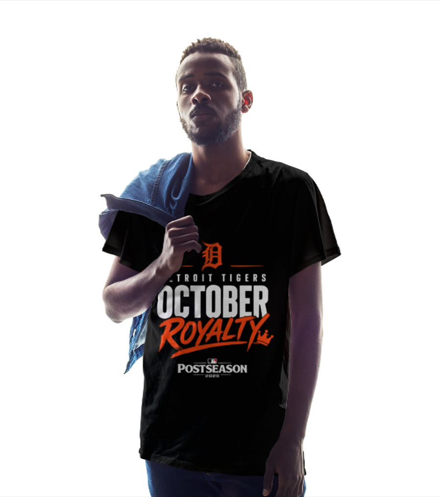 Detroit Tigers October Royalty 2026 MLB Postseason T-Shirt