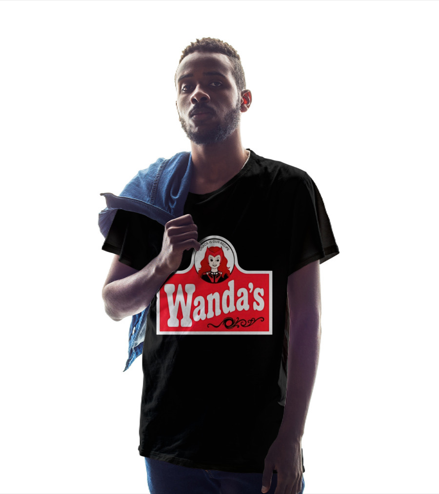 Wanda's Chaos Is Our Recipe Text With Character Graphic And Red T-Shirt
