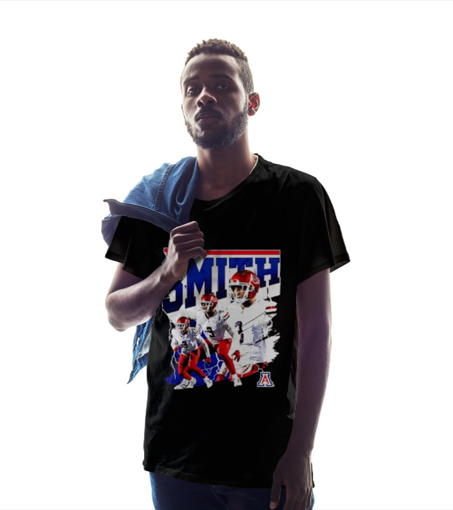 Tre Smith 3 Arizona Wildcats NCAA Football Player T-Shirt