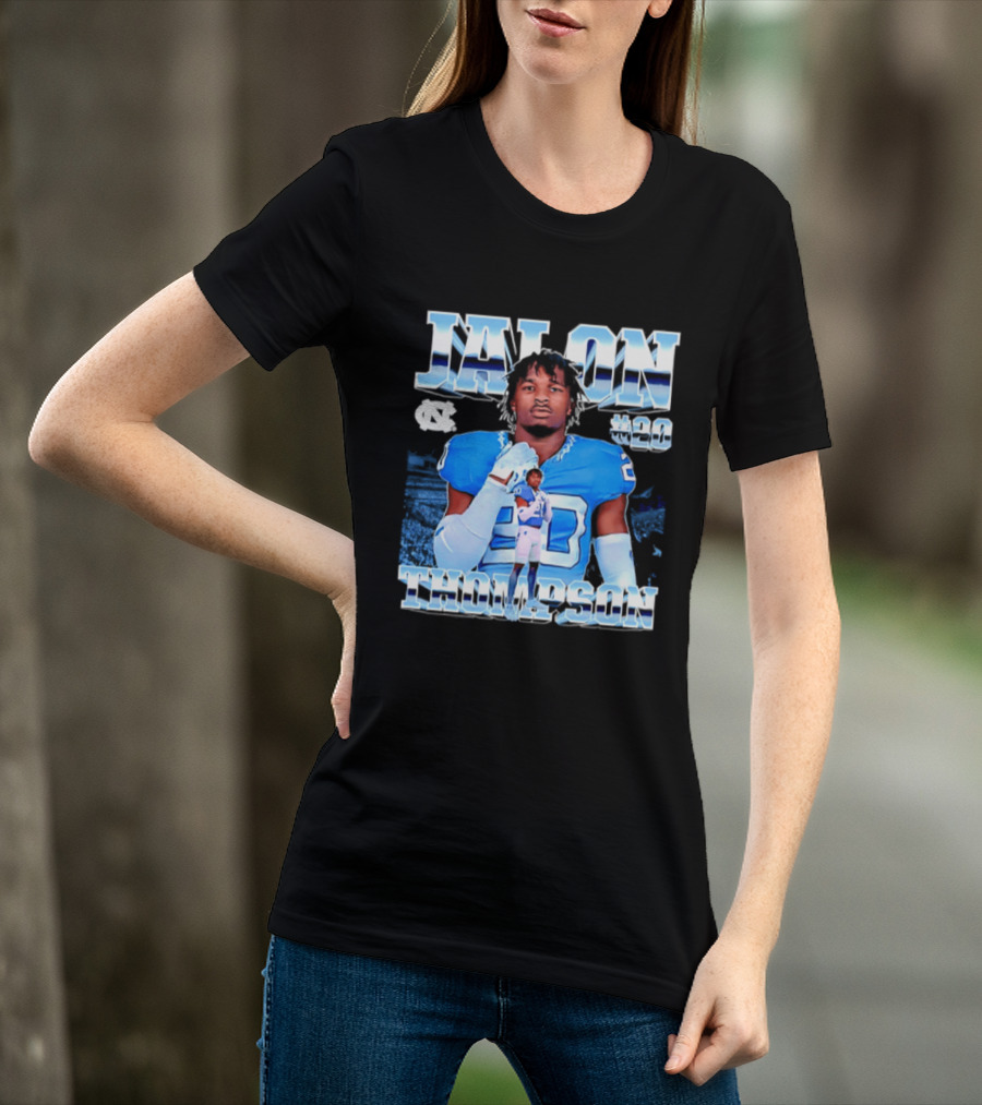 Jalon Thompson 20 North Carolina Tar Heels NCAA Football T-Shirt
