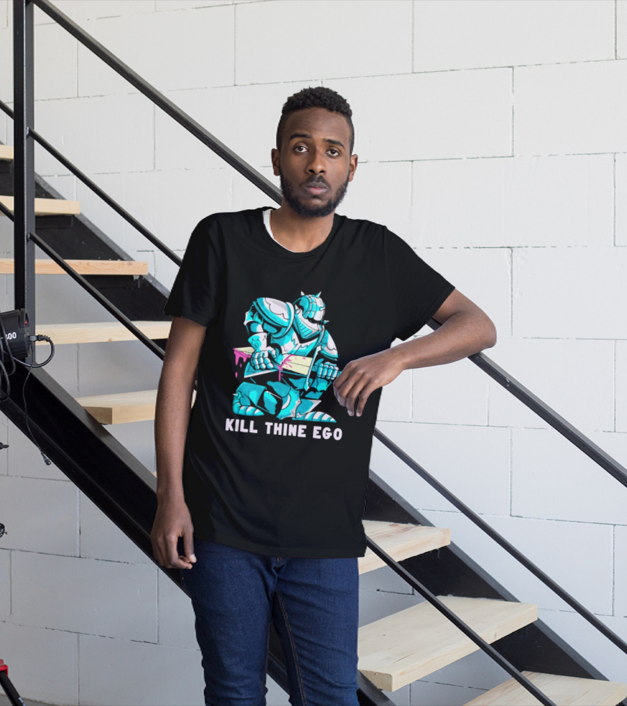 Kill Thine Ego Knight Stoicism Sword Philosophy Armor T-Shirt