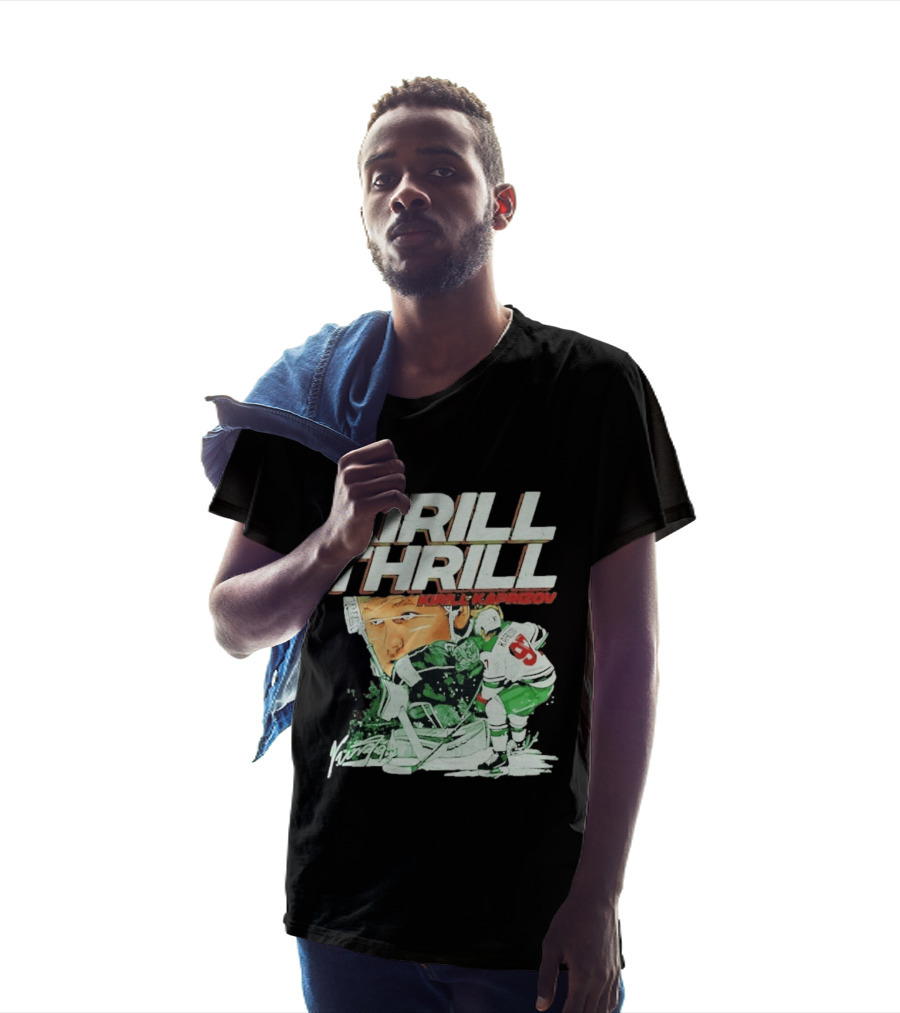 Kirill Kaprizov The Thrill Minnesota Wild Hockey Player Krill T-Shirt