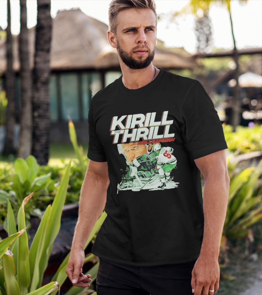 Kirill Kaprizov The Thrill Minnesota Wild Hockey Player Krill T-Shirt