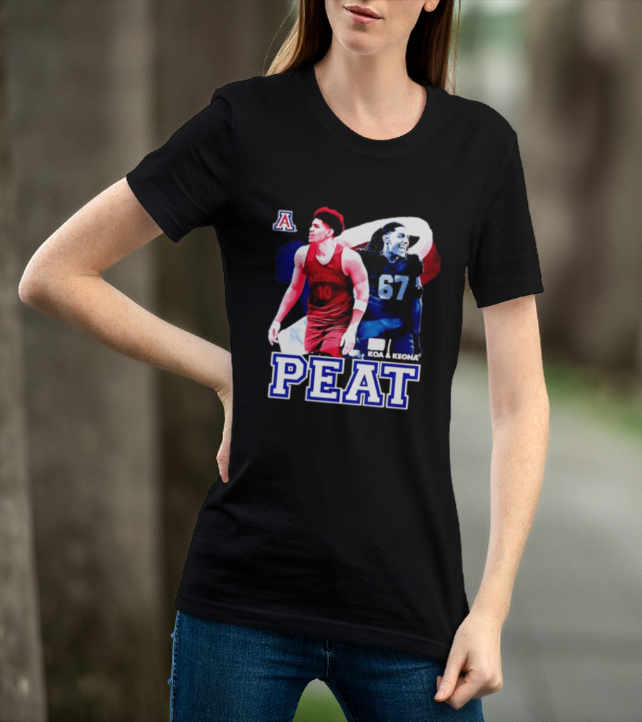 Koa And Keona Arizona Wildcats PEAT NCAA Football Player Name T-Shirt