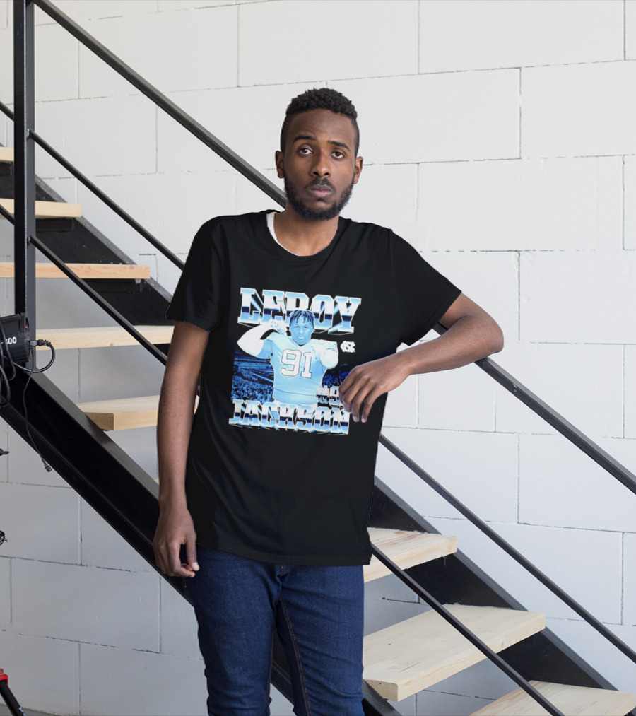 Leroy Jackson 91 North Carolina Tar Heels NCAA Football Player T-Shirt