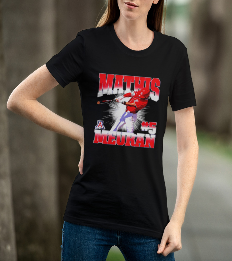 Mathis Meurant #5 Arizona Wildcats NCAA Baseball Player T-Shirt