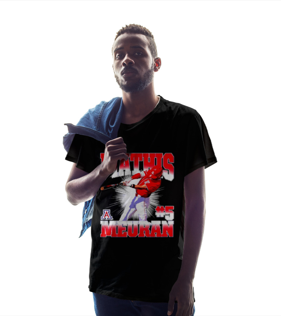 Mathis Meurant #5 Arizona Wildcats NCAA Baseball Player T-Shirt