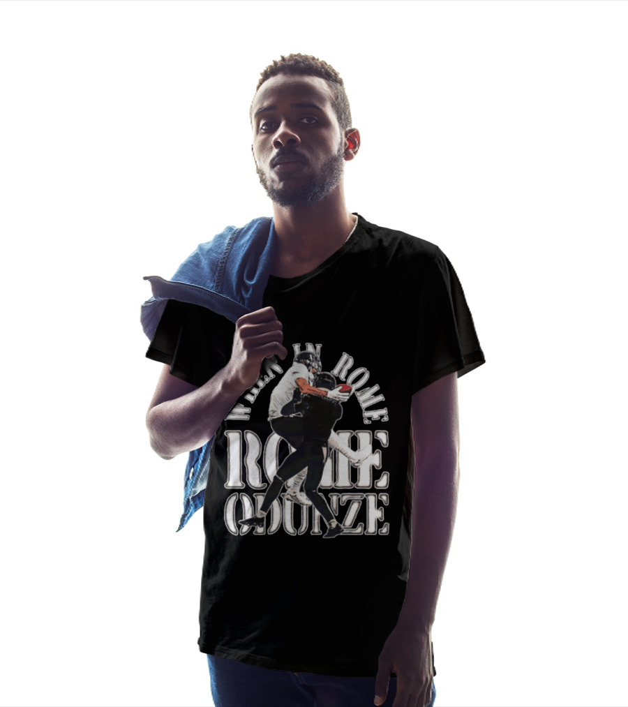 When In Rome Odunze Chicago Bears Football Sports Fan Gear T-Shirt