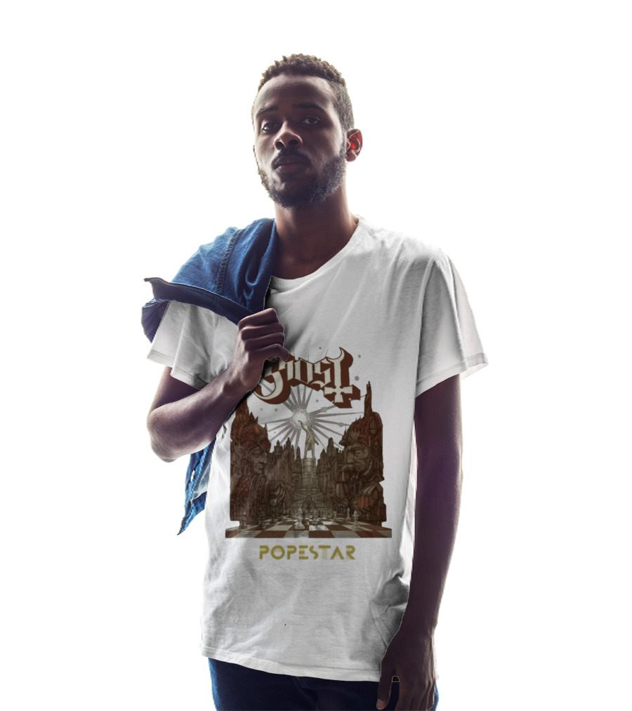 Ghost Popestar Chessboard Cathedral Gothic T-Shirt