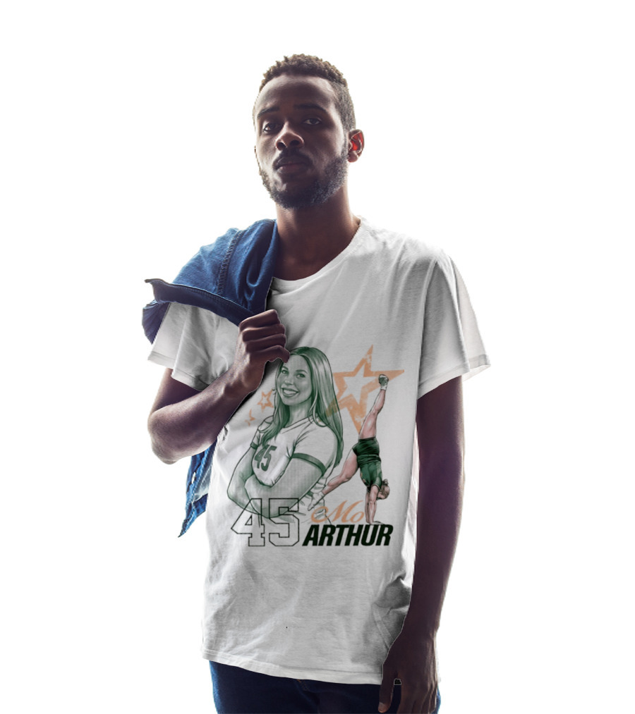 BU Mo Arthur 45 Baylor Bears NCAA Acrobatics & Tumbling T-Shirt