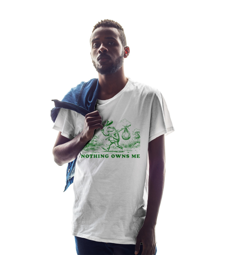 Nothing Owns Me Frog Hobo Wanderer Adventure T-Shirt