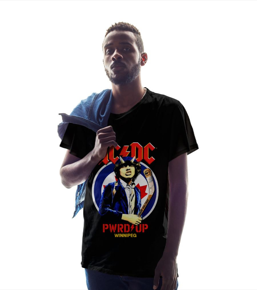 ACDC PWR Up Tour Winnipeg 2026 Hockey Theme Event T-Shirt