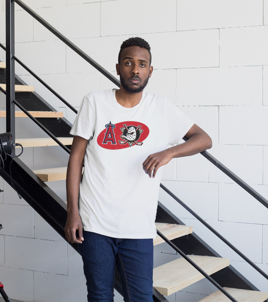 Los Angeles Angels Anaheim Ducks Collaboration Event T-Shirt