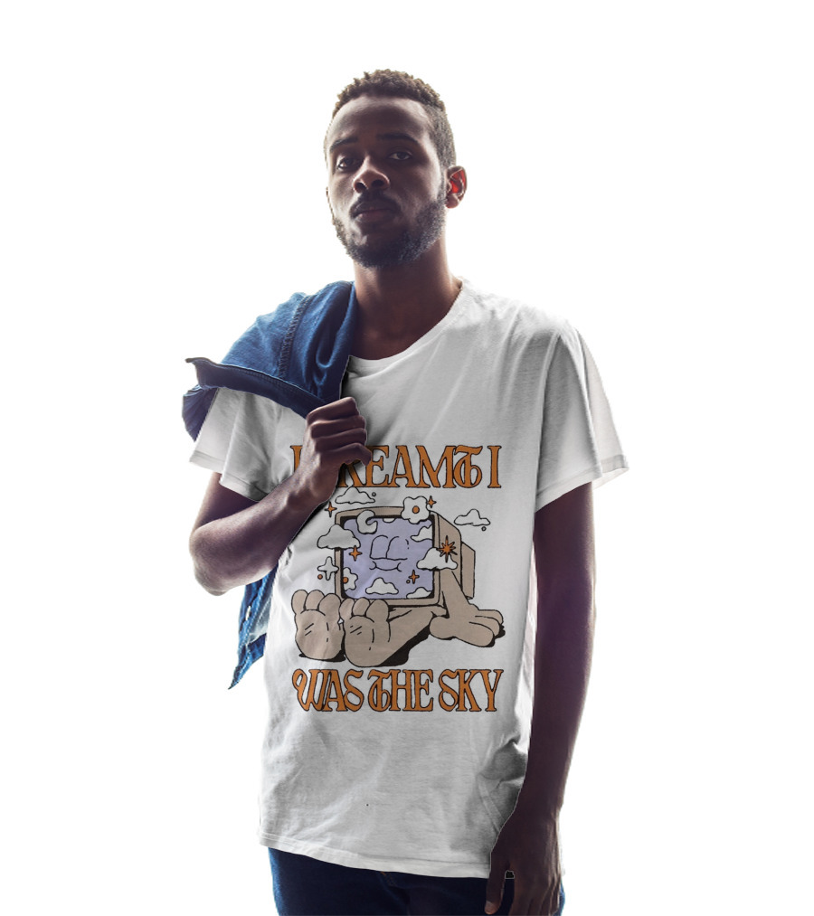 Groovy I Dreamed I Was The Sky Aesthetic Computer Clouds T-Shirt