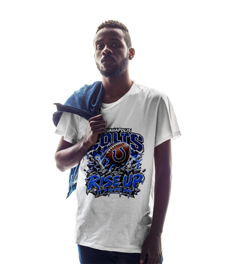 Indianapolis Colts Rise Up It's Game Day Football T-Shirt