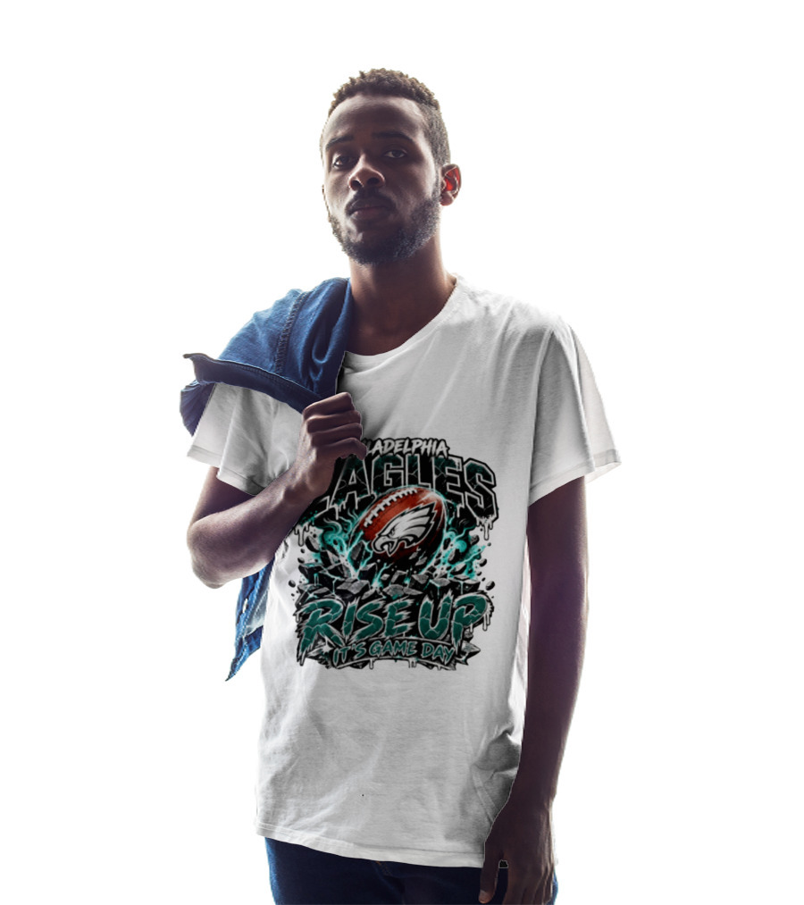 Philadelphia Eagles Rise Up It's Game Day Football Sports Team Spirit T-Shirt