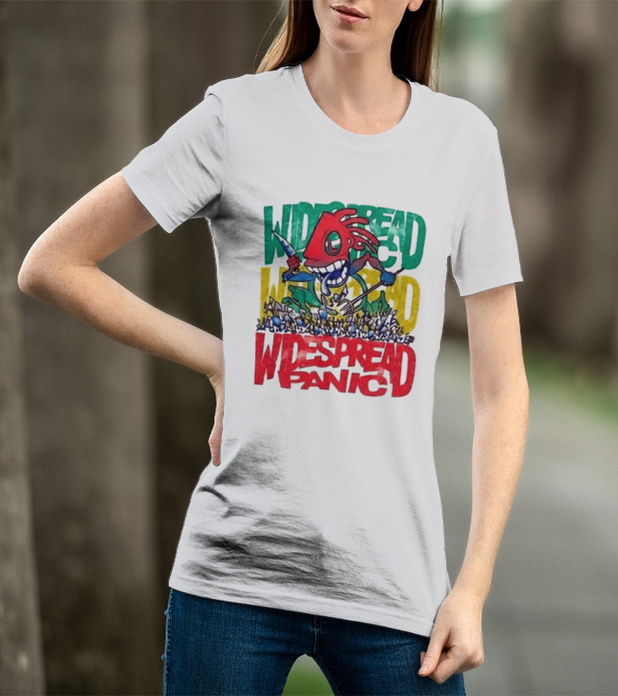 Widespread Panic Wilmington NC Kaiju Note Eater T-Shirt