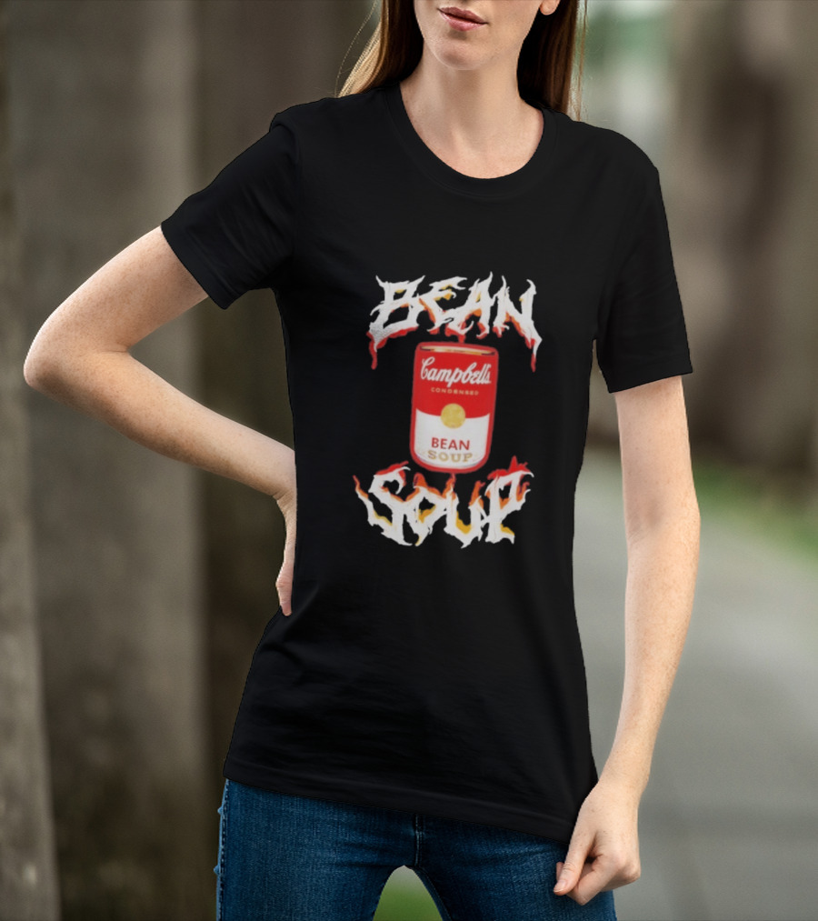 Campbell's Condensed Bean Soup Can With Flame T-Shirt