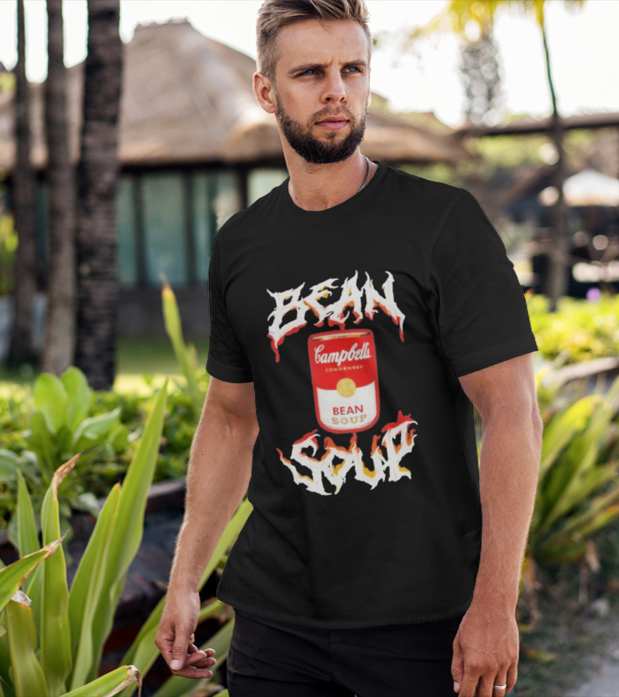 Campbell's Condensed Bean Soup Can With Flame T-Shirt