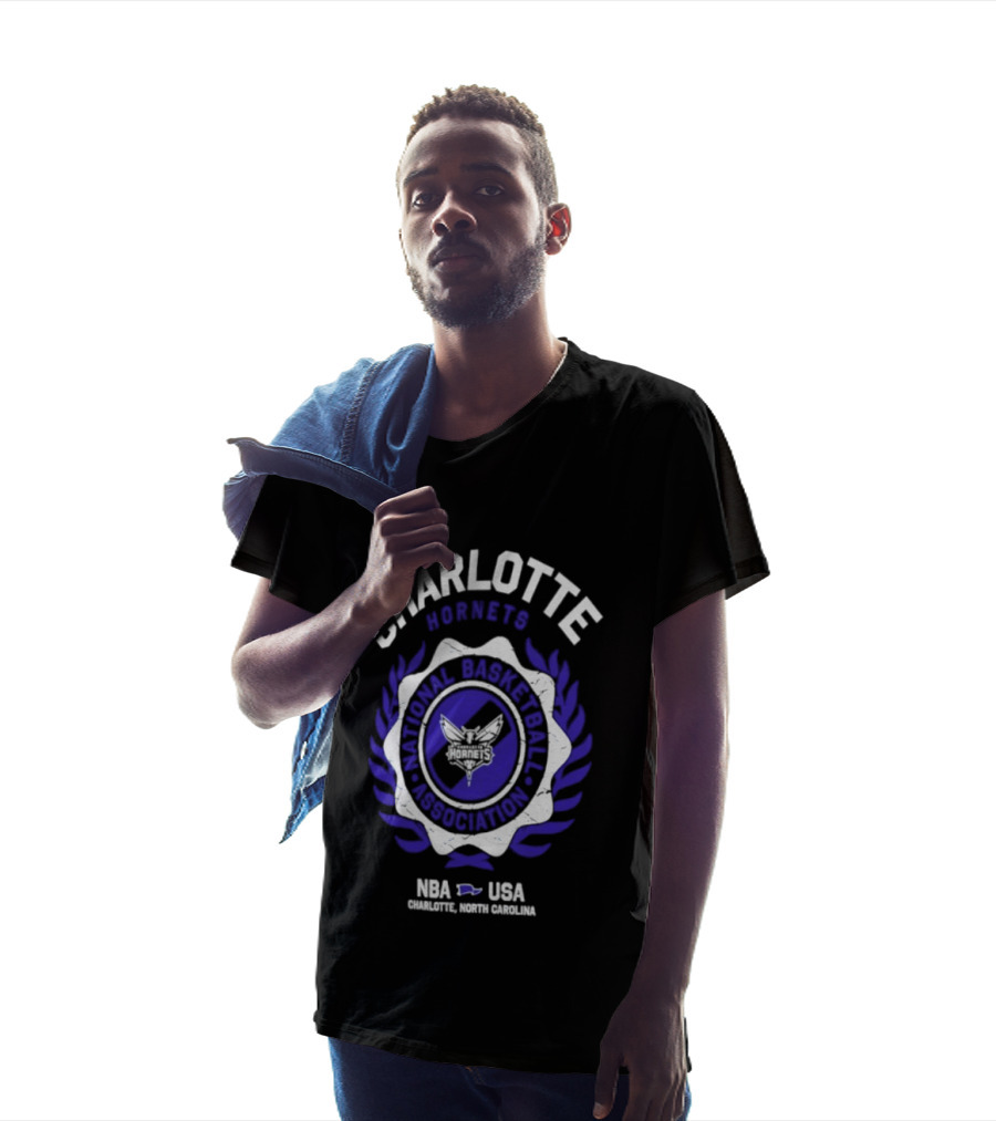 Charlotte Hornets NBA National Basketball Association Crest USA 2026 T-Shirt